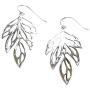 925 Sterling Silver Leaf Dangling Earrings - Boho Statement Drop Dangle Feather Earrings with Fishhook Closure - Rustproof & Hypoallergenic - Jewelry Gift for Women & Girls by BLYCHMAN JEWELRY