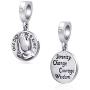 Praying Hands Charms 925 Sterling Silver Love Prayer Dangle-Serenity Change Courage Wisdom Charms fits Pandora Style Bracelet, Gifts for Mothers Day/Thanksgiving