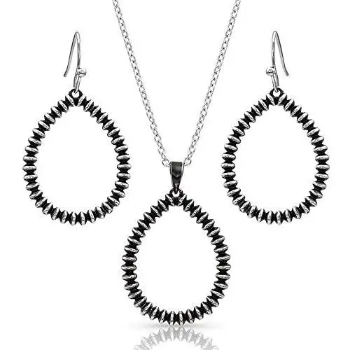 Montana Silversmiths Beaded Legacy Jewelry Set Montana Silversmiths Beaded Legacy Jewelry Set