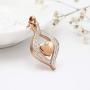 Crystal Teardrop Heart Cremation Urn Pendant Memorial Necklace for Women Stainless Steel Ashes Holder Keepsake Jewelry