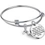 lauhonmin Cousin Bangle Bracelets for Women Men Boy Girl Cousin to Cousin Will Always be a Couple of Nuts Off Family Tree