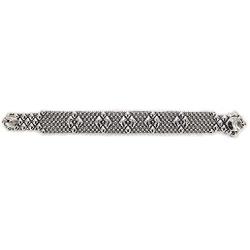 Antique Silver Bracelet B3-AS SG Liquid Metal by Sergio Gutierrez - SG Pouch included
