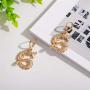 Dragon Dangle Earrings Exaggerated Chinese Dragon Small Hoop Earrings for Women Girls Hip Hop Party Jewelry Gifts