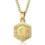 Trendsmax Hexagon Initial Letter A to Z Alphabet Pendant Necklace for Women Girls Gold Plated Stainless Steel Curb Cuban Link Chain Necklace Length Personlized Trendsmax Hexagon Initial Letter A to Z Alphabet Pendant Necklace for Women Girls Gold Plated Stainless Steel Curb Cuban Link Chain Necklace Length Personlized