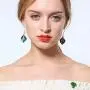 ONLYJUMP Flower Enamel Dangle Drop Earrings for Women Girls Vintage Boho Gold Plated Calla Lily Pearl Bud Perfect for Summer Beach Vacation