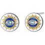 YFN Sterling Silver Evil Eye Earrings Greek Protection Jewelry Gifts for Women Ladies