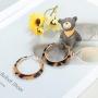 ORAZIO Acrylic Jewelry Set for Women Statement Boho Resin Earrings Necklace Bracelet