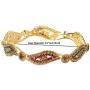 Efulgenz Indian Style Bollywood Gold Plated Rhinestone Crystal Bridal Wedding Bracelet Bangle Set Jewelry