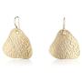 NIEVOS JEWELRY 24k Gold Plated Earring 24k Gold Plated Amorphic Earring Classic For Her Made By Women Gift Jewelry Handmade Designer Love