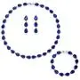 GULICX White Gold Plated Tear Drop AAA Cubic Zirconia Women Bracelet Earrings Necklace Jewelry Set