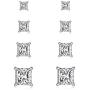 Silver Stud Earrings for Women | Tiny Round Cubic Zirconia Studs Hypoallergenic Earrings Set Piercing Jewelry for Men Girls,4 Pairs(2mm/3mm/4mm/5mm)