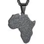 GOLDCHIC JEWELRY African Map Necklace, Tribal/Egyptian Eye of Horus/I Love Africa/Elephant Africa Map Hiphop Necklace Unisex with 22”+2”Adjustable Chain -Customizable Service Gold/Black/Silver Color