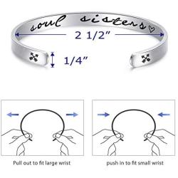 LParkin Soul Sister Bracelet Gift Jewelry BFF Bracelet Friendship Best Friend