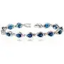 Crystalline Azuria Teardrops 18 ct Gold Plated Blue Simulated Sapphire Zirconia Crystals Set Necklace Earrings Bracelet Crystalline Azuria Teardrops 18 ct Gold Plated Blue Simulated Sapphire Zirconia Crystals Set Necklace Earrings Bracelet