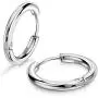Small Silver Hoop Earring for Women/Men 925 Sterling Silver Hypoallergenic Dainty Thin Cartilage Earring Round Circle Earrings