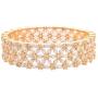 Ratnavali Jewels CZ Zirconia Gold Tone Marquise Diamond Elegant Bollywood Indian Bangles Kada Jewelry Women Wedding Bride