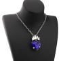 FAADBUK Descendants Lover Gift Descendants Peach Heart Crystal Pendant Crown Necklace Evie Red Heart Ocean Heart Necklace for Friend Family