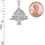 Fine Sterling Silver Lebanese Cedar Tree with Maronite Cross Pendant Fine Sterling Silver Lebanese Cedar Tree with Maronite Cross Pendant