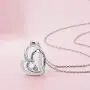 Distance Mother Daughter Necklace S925 Sterling Silver Heart Necklace for Daughter Mom Double Heart Necklaces Jewelry Gifts for Mom Daughter Wife Girls Distance Mother Daughter Necklace S925 Sterling Silver Heart Necklace for Daughter Mom Double Heart Necklaces Jewelry Gifts for Mom Daughter Wife Girls