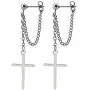 Cross Dangle Drop Earrings with Chain Minimalist Earrings for Women Men Jewelry for Women Girls Family Friends Gifts Cross Dangle Drop Earrings with Chain Minimalist Earrings for Women Men Jewelry for Women Girls Family Friends Gifts