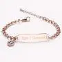 linnalove Shining Diamond Cutting Medical Alert id Bracelet for Women linnalove Shining Diamond Cutting Medical Alert id Bracelet for Women