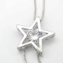 QIAN0813 Charm Triple Crystal Star Long Sweater Chain Necklace Fine Jewelry Crystals Women Red Pearl Cross Tassel Necklace