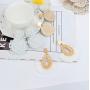 JOERICA 3 Pairs Rattan Drop Dangle Earrings for Women Boho Fan Tassel Handmade Raffia Earrings Set Lightweight Beaded Statement Earrings Bohemian Fashion Jewelry