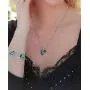 Leafael Infinity Love Crystal Heart Bundle Jewelry Set Bermuda Sapphire Blue September Birthstone, Silver-tone Leafael Infinity Love Crystal Heart Bundle Jewelry Set Bermuda Sapphire Blue September Birthstone, Silver-tone