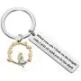 SEIRAA Alice in Wonderland Gift BFF Friendship Keychain When You Cant Look on The Bright Side I Will Sit with You in The Dark Alice Gift