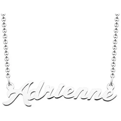 LoEnMe Jewelry Name Necklace of Custom Made Sterling Silver Personalized Gift for Mothers Day LoEnMe Jewelry Name Necklace of Custom Made Sterling Silver Personalized Gift for Mothers Day