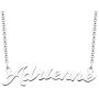 LoEnMe Jewelry Name Necklace of Custom Made Sterling Silver Personalized Gift for Mothers Day