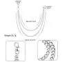 5 Pieces Punk Chain Choker Jeans Wallet Chain Lock Pendant Multilayer Necklace