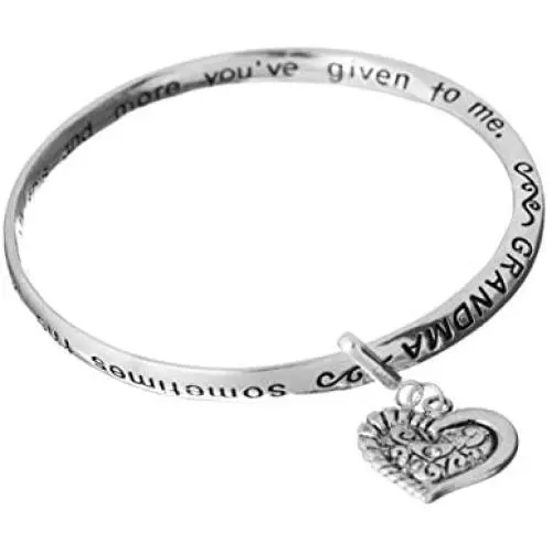 Jewelry Nexus Grandma Love Heart Charm Bracelet A Moment of Serenity and Security Jewelry Nexus Grandma Love Heart Charm Bracelet A Moment of Serenity and Security