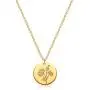 OSIANA Birth Month Flower Necklace for Women 18K Plated Gold Dainty Disk Disc Coin Pendant Minimalist Floral Necklace Classic Birth Flower Necklace Delicate Personalized Gift for Her OSIANA Birth Month Flower Necklace for Women 18K Plated Gold Dainty Disk Disc Coin Pendant Minimalist Floral Necklace Classic Birth Flower Necklace Delicate Personalized Gift for Her