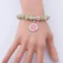 UJIMS Pink and Green Pearl Bracelet Sorority Paraphernalia Gift Graduation Earrings for Women Girls UJIMS Pink and Green Pearl Bracelet Sorority Paraphernalia Gift Graduation Earrings for Women Girls