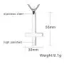 VNOX Catholic Jewelry Stainless Steel Upside Down Cross Necklace for Men Women,Inverted Pendant,3 Color