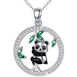 MEDWISE 925 Sterling Silver Cute Animal Dog Paw Print Necklace Panda/Turtle/Bunny Rabbit Pendant Necklace Jewelry Gifts for Women Girls Birthday Christmas Gifts