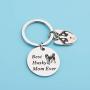 PENQI Husky Keychain Husky Jewelry Best Husky Mom Ever Keychain Dog Mom Ever Gift Dog Lover Dogs Jewelry for Husky Lover