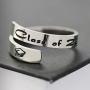 Haoze Graduation Rings for Her 2021, Stainless Steel Inspirational Motivational Statement Ring Graduation Gifts for Graduates Best Friends Girls Women and Men