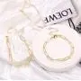 IEFSHINY Gold Paperclip Link Chain Necklace Bracelet Anklet, 14K Gold Plated Dainty Oval Link Chain Necklace Bracelet Anklet Paperclip Chain Gold Jewelry for Women Girls IEFSHINY Gold Paperclip Link Chain Necklace Bracelet Anklet, 14K Gold Plated Dainty Oval Link Chain Necklace Bracelet Anklet Paperclip Chain Gold Jewelry for Women Girls