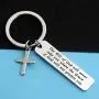 POTIY Christian Gift Religious Jewelry Bible Verse Keychain The Will of God Will Never Take You Where The Grace of God Will Not Protect You Church Friend Gift