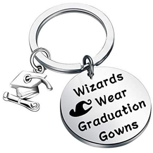 Zuo Bao Graduation Gift Junior High School Graduation Keychain University College Graduation Gift Wizards Wear Graduation Gowns Jewelry Class 2020 or 2021 Best Graduation GIF