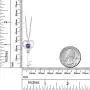 Gem Stone King 925 Sterling Silver Purple Amethyst Heart Key Pendant Necklace For Women (0.45 Ct Round With 18 Inch Silver Chain) Gem Stone King 925 Sterling Silver Purple Amethyst Heart Key Pendant Necklace For Women (0.45 Ct Round With 18 Inch Silver Chain)