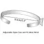 JQFEN 2 Pcs Womens Cuff Bracelet for Sister Friend Not Sisters by Blood But Sisters by Heart Jewelry Sister Friend Bangle