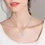 Distance Mother and Child Lovely Elephant for Women Heart Pendant Necklace 925 Sterling Silver Animal Jewelry for Mom Daughter