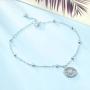 WINNICACA s925 Sterling Silver Compass/Bead/Opal/Turtle/Shell/Unicorn/Infinity/Heart Ankle Bracelets for Women Girls Gifts Birthday Mothers Day Gifts for Her