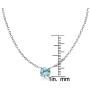 Ice Gems Sterling Silver Small Dainty Round Genuine, Simulated Gemstone or Cubic Zirconia Choker Necklace