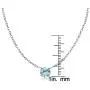 Ice Gems Sterling Silver Small Dainty Round Genuine, Simulated Gemstone or Cubic Zirconia Choker Necklace Ice Gems Sterling Silver Small Dainty Round Genuine, Simulated Gemstone or Cubic Zirconia Choker Necklace