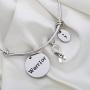 Gzrlyf Warrior Semicolon Necklace Mental Health Awareness Jewelry Cancer Survivor Gifts
