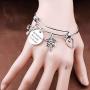 Eigso Nurse Bracelet Keychain She Believed She Could RN LVN LPN Nurse Stethascope Charm Nursing School Graduation Gift Inspirational Nurse Jewelry
